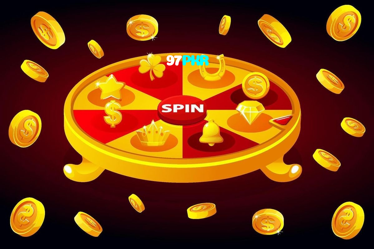97PKR casino presented on mobile device in Pakistan with slots and live games